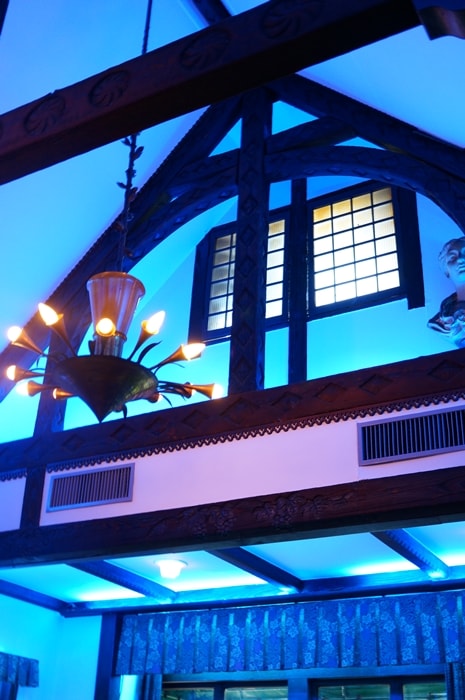 京都のカフェ撮影スポット　ソワレの青い世界